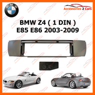 หน้ากากวิทยุรถยนต์ BMW Z4 E85 E86 (1 DIN) 2003-2009 (NV-BM-005)