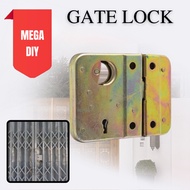 [1SET] ROCKEY NO.4 Gate Lock Handle Entrance Iron Door Gate Lock Set Scissor Gate Lock