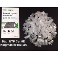 KINGMASTER CAT 5 UTP NETWORK CLICK HEAD KM 503, KM 508, ANTI-INTERFERENCE ALUMINUM COATED HEAD KM KM