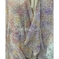 2-color 3d floral lace fabric