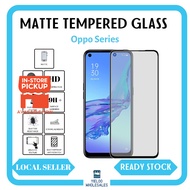 OPPO Tempered Glass Screen Protector 9D MATTE A95/A76/Reno7/A96/Reno8/A17/A78/8T/A98/A58/A18/A79/11F