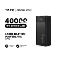 TYLEX XP40 40000mAh PD Powerbank 2 Inputs Type-C Micro USB 2.0A 3 Outputs 30V With LED Display