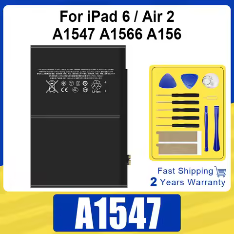 XDOU High Quality Bateria For iPad 6 Air 2 A1547 A1566 A1567 Send Accompanying + Tool