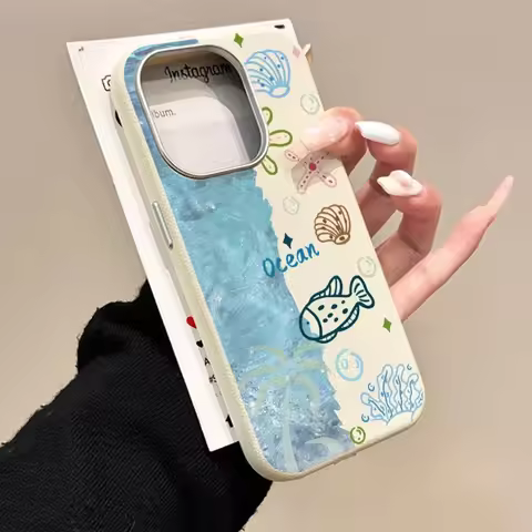 Starfish PU Leather Phone Case For Vivo Y6 Y6T Y60 Y60M Y51 Y500i Y3D Pro Y21 Y11D Y05 T5X Russia Ne