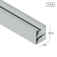 Aluminium Extrusion Inner Vertical (Sliding Window Economy) Profile Thickness 0.90mm KW1505-4 ALUCLA