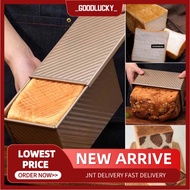 GL_ Toast Box Non-Stick Chefmade Loaf Pan Tin Pullman Boxtray Bread Bakeware Tool baking Corrugated Bread 450g With Lid
