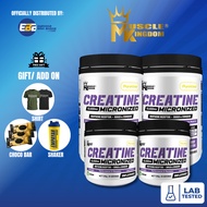 Muscle Kingdom 100% Creatine Micronized unflavored Halal Creatine with freegift