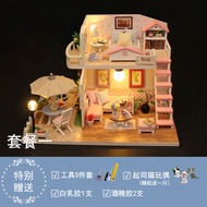 Hoomeda DIY Mini House Model Building Kit Creative Princess Room Toy for Childrens Day Handmade Asse