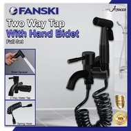 Full Set Two Way Tap Hand Bidet Spray Set Two Way Faucet Toilet Bidet Spray Two Way Tap Bathroom Kep
