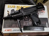 二手寄賣 近全新 KWC UZI 烏茲衝鋒槍 CO2槍 BB槍(可單/連發)-彩盒版