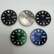 ~~ Watch Accessories Round Nail Inverted S Standard Dial 28.5MM Adapt to NH36 Movement Green Luminou
