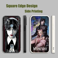 Casing For Samsung A03 A13 A23 A33 4G 5G wednesday addams aesthetic art DJC05 Phone Case Square Edge