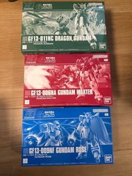 HG 1/144 機動武鬥傳G高達 玫瑰高達/美國之星高達/神龍高達 Dragon Gundam, Gundam Maxter, Gundam Rose （全套）