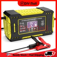 DIYMALL 12V 6A Car Battery Charger Pengecas Bateri Kereta Motorsikal Restore Motorcycle Charge Pulse