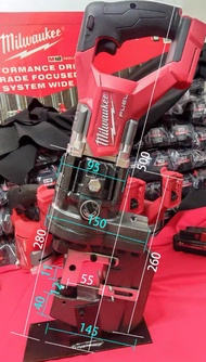 เครื่องเจาะรูเหล็กไร้สาย ใช้กับแบต Milwaukee M18 เป็นงาน DIY