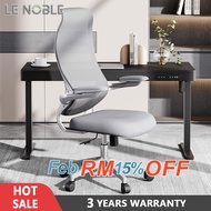 LENOBLE 606 Office Chair Mesh Ergonomic Chair Kerusi Pejabat Study Chair Gaming Chair-3 Years Offici
