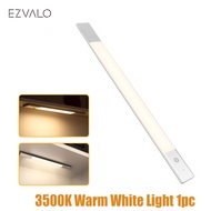 EZVALO Wireless Lamp LED Night Light Induction Human Body Motion Infrared Sensor 1500mAh USB Rechargeable For Bedside Wardrobe Cabinet 5000K White Light 1pc