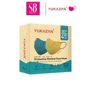 Yukazan Adult 4ply 3D Fit Sage & Pumpkin Protective Medical Face Mask (20 Pcs/Box)