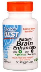 強效專利配方腦磷脂 60粒 GPC Doctor's Best Natural Brain Enhancers