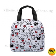 Hello kitty  Insulated Lunch Bag Thermal Lunch Box For Kids School Lunch Box Student Lunch Bag School Snack Box Travel Outdoor Lunchbox Gifts