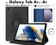 Bao da Xoay 360 độ thông minh Samsung Galaxy Tab A9  A9 Plus ( màu đen)