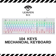 LEAVEN REAL Blue Switch RGB Mechanical Keyboard 104 Button/Gaming Keyboard/Keyboard/RGB Keyboard/PC 