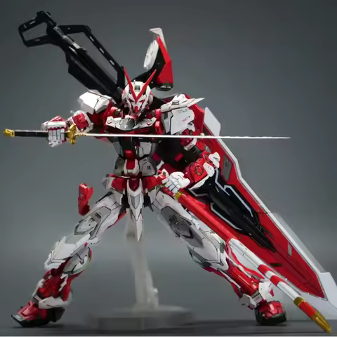 New Daban 6601 MG 1/100 Astray Red Frame Kai Assembly Gunpla Kit Anime Mecha Desktop Ornament Collec