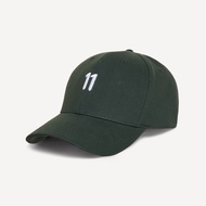 ELEVEN - Embroidered Baseball Cap 11 | Moss green