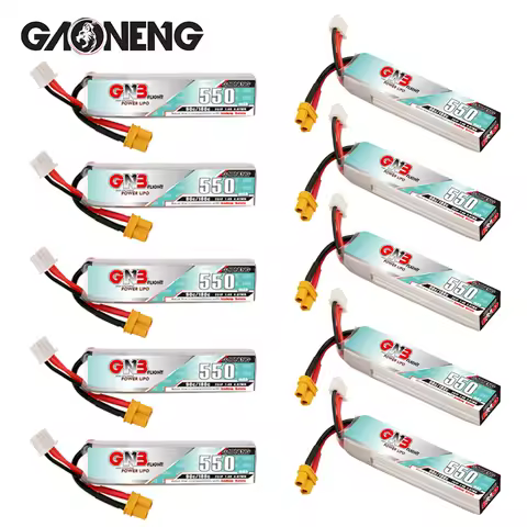 GNB LiPo Battery 2S 7.4V 550mah 90C/180C For RC Quadcopter Helicopter FPV Mini Drone TINY8X Beta75S 