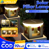Solar Pillar Lamp LED Gate Light Outdoor Lighting IP67 Waterproof Solar Pillar Light Fence Post Lamp
