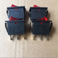 Rocker Switch Tripod Two-speed 3-pin 2-speed KCD8-211N Switch Small Car Power Switch Accessories Red