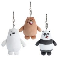 Choose Your Favorite We Bare Bears Keychain Plush Toy Grizzly, Ice Bear, Or Panda!
