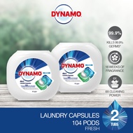 [TWIN PACK] DYNAMO 4in1 Laundry Capsules Fresh 10ml*52pcs Dynamo Laundry Capsule