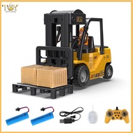 deveodo Remote Control Forklift Realistic Forklift Truck Interactive Rc Forklift Toy with Light Musi