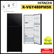 Hitachi R-VGY480PMS0 Stylish Line Luxury Refrigerator 390L (Gift: BORO Vacuum Container Set)