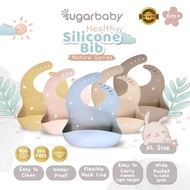 SUGAR BABY SILICONE Healthy BIB Waterproof Bib Baby Bib Silicone Bib Baby Bibs
