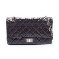【二手】香奈兒 (Chanel) 2.55 絎縫雙蓋紫色漆皮大肩背包，女款