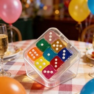 9pcs/set dice dice dice dice throw sieve transparent boxed dice dice dice throw sieve