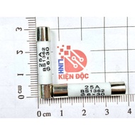 [ Combo of 10 ] Ceramic fuse R058 25A 250V BS1362 6X30MM