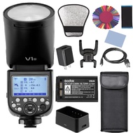 Godox V1S Professional Camera Flash Speedlite Speedlight Round Head Wireless 2.4G Fresnel Zoom for S