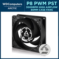 Arctic P8 PWM PST. 80 mm Case Fan with PWM Sharing Technology (PST) Fan Speed: 200-3000 RPM - Black