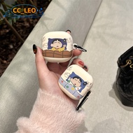 For Sony LinkBuds Fit Case Sony WF-LS910N Clear Soft Case Protective Sleeve Cartoon Crayon Shin-chan