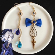 Genshin Impact Furina Cosplay Impression Metal Earrings