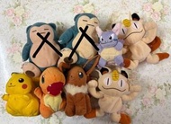 pokemon寶可夢公仔 皮卡丘 卡比獸 伊布 小火龍