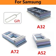Original New SIM Card Tray For Samsung Galaxy A32 4G 5G A52 A72 Slot Holder Replacement Part