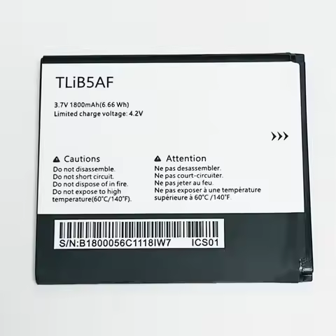 1800mAh TLiB5AF For Alcatel Link Zone MW40V/MW40VD/MW40CJ/MW41NF/MW41MP/MW41TM, For Vodafone R218t 4