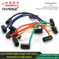 SREXACT cable short version pure copper Canon cable elbow 90 degrees AVSSZ Plug male microphone cabl