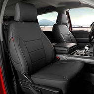 F150 Leather Seat Covers Full Set for 2021-2025 Ford F150 SuperCrew STX,Tremor,XL,XLT & 2022-2024 F1