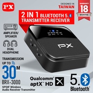 Receiver Bluetooth Transmitter Audio 5.0 HD stereo 2in1 PX BRX-3000