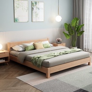 {SG Sales}HDB Tatami  Bed Solid Wood Bed Modern Minimalist Nordic Style Master Bedroom Double Bed Bed Frame Bed Bedframe Wooden Bed Queen King Bed